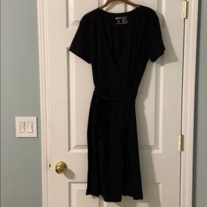 Pact organic cotton wrap dress